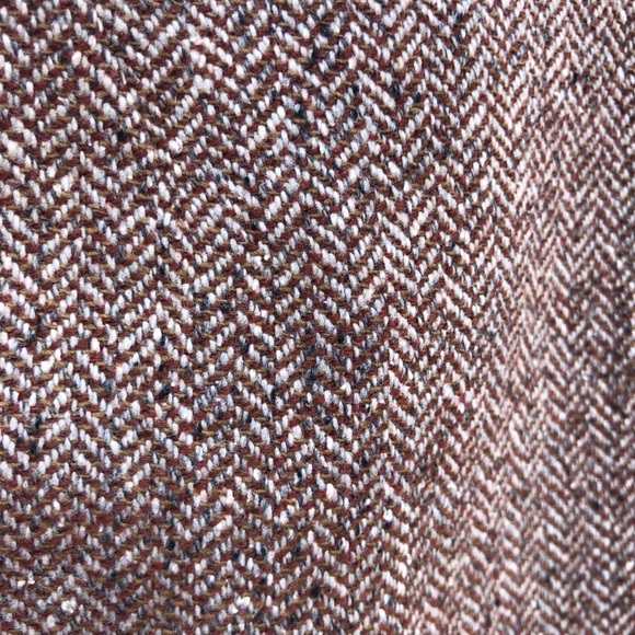 Talbots Herringbone Tweed Wool Beautiful Suit Blazer Career Jacket Like New 2 - Picture 11 of 15
